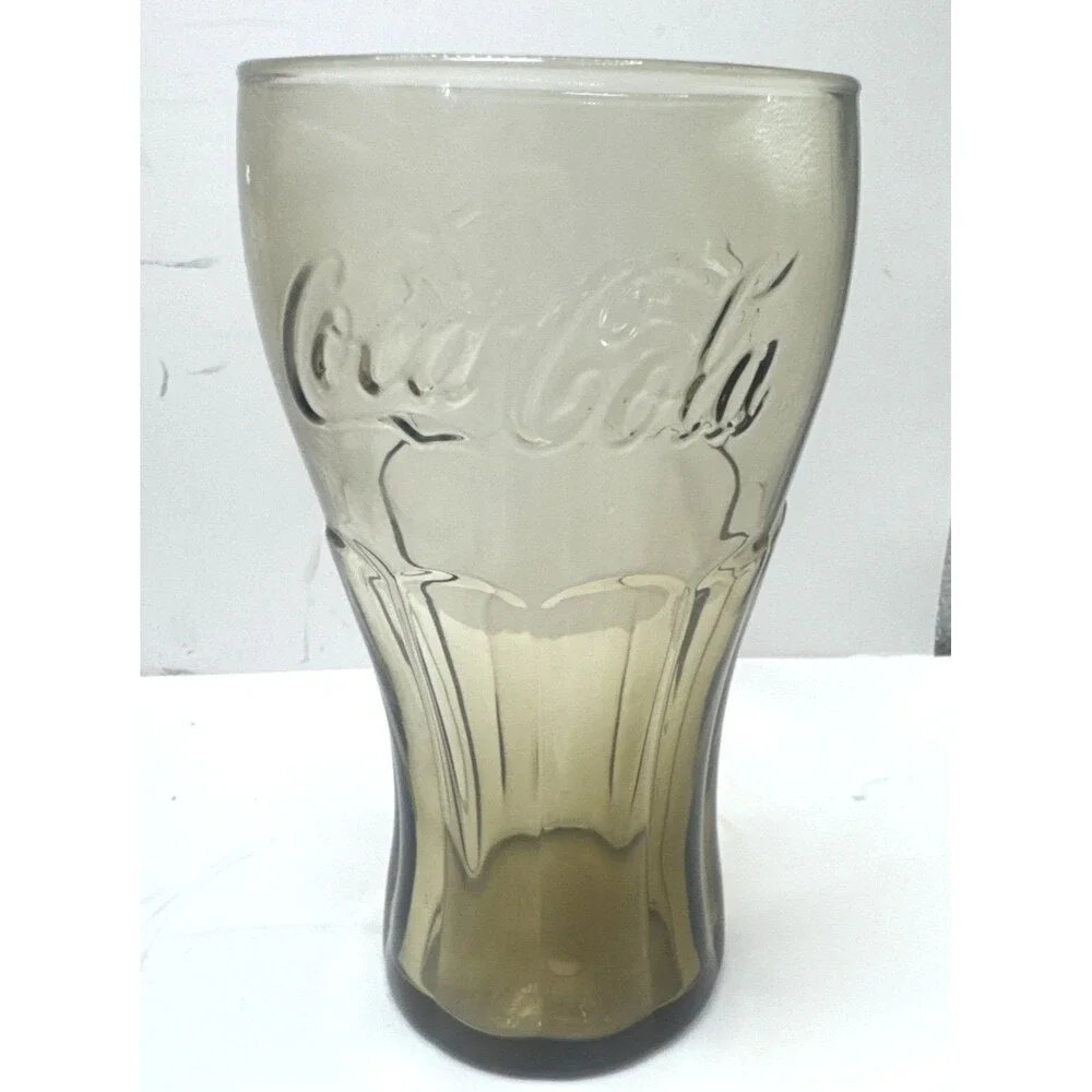 Vintage 1 Libby Coca Cola Clear Flared Glass Tumbler 16 oz 1 Brown One